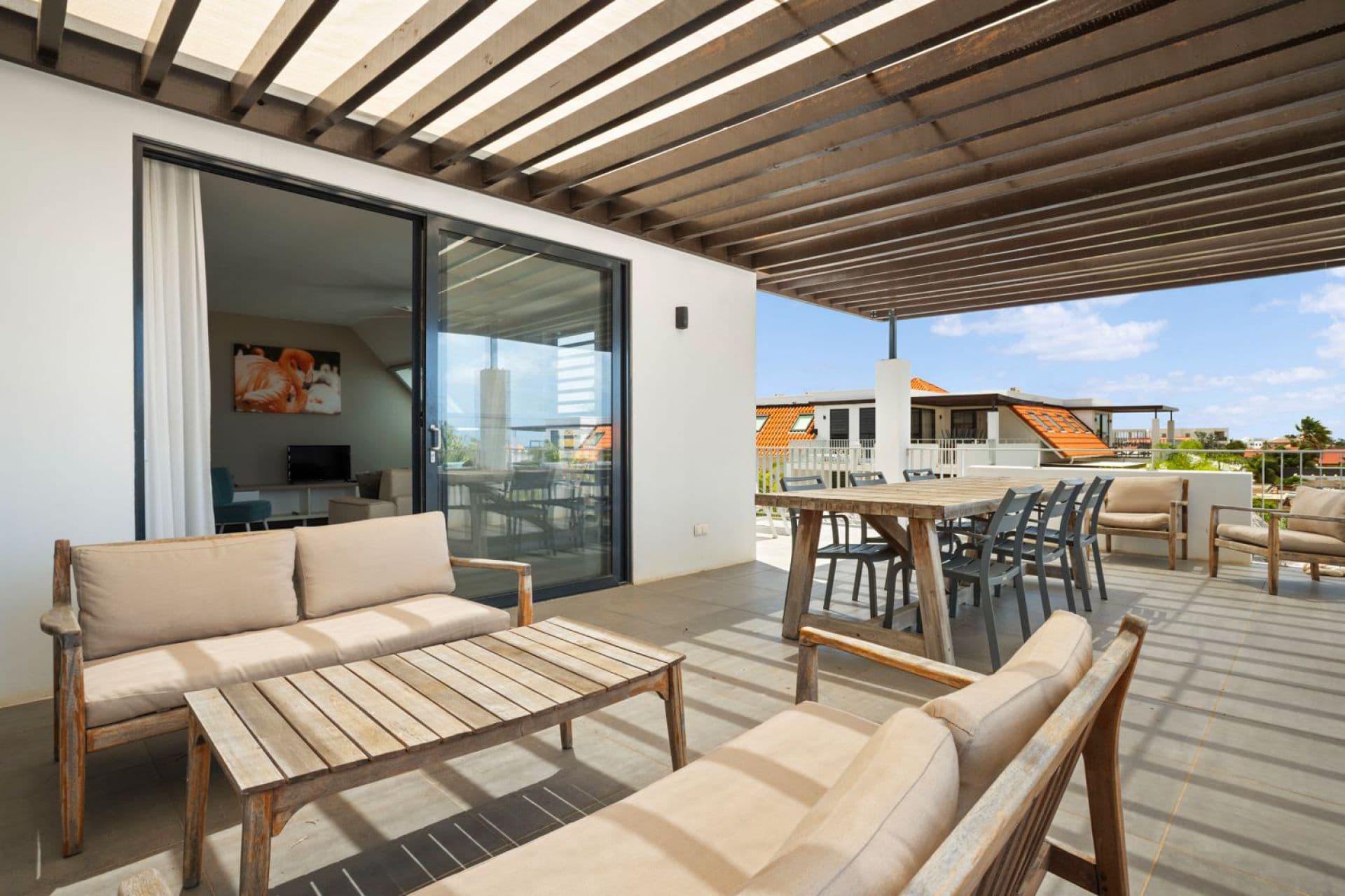 Resort Bonaire C2.2 - Corner Apt with Pool & Sea View in Belnem