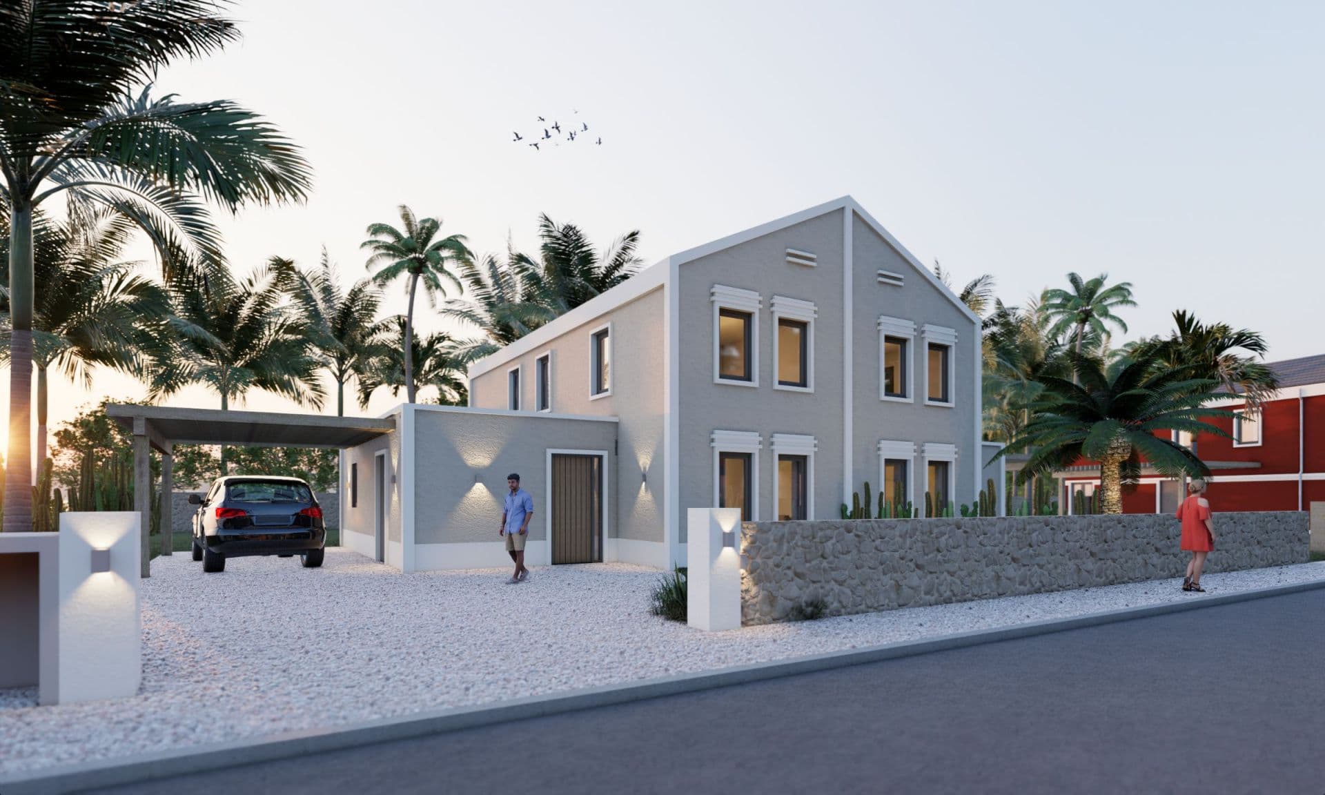Seru Blenchi 43 - New 4BR Semi-Detached Villa, Freehold