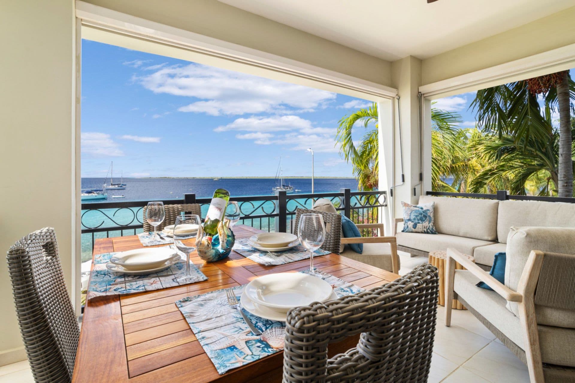 Elegancia del Caribe 7 - Sea View Corner Apartment, Kralendijk